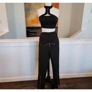 Maniere De Voir Black Pants Size 8 NWOT